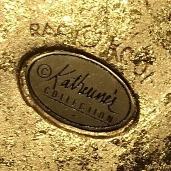 RARE - Katherine’s Collection Kissing Fish Green Glitter Showgirl